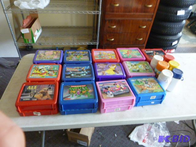 lot 192 image: Lot of Lunch Boxes All with Thermos Style Jug...