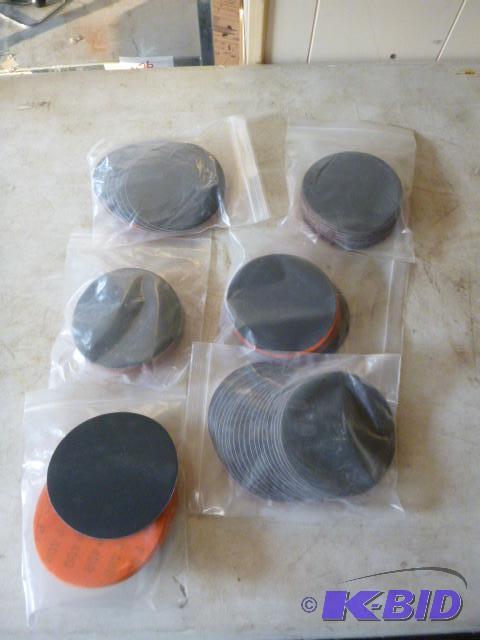 lot 60 image: Velcro Backed Different Grit Sanding Disks 3&...