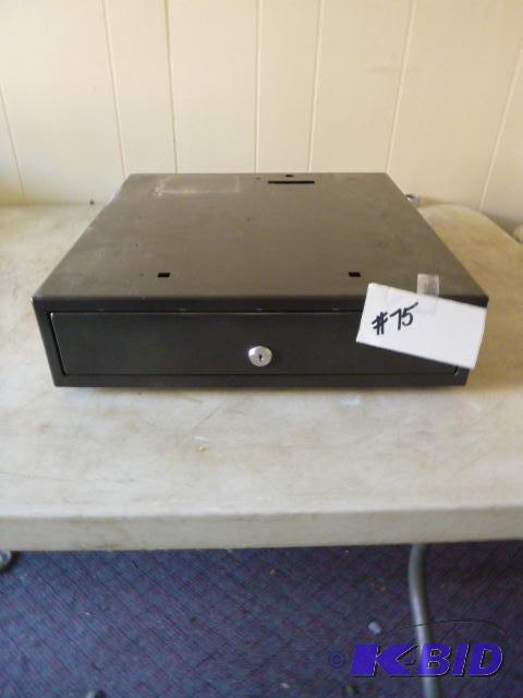 lot 75 image: Cash Drawer With key, manual and electric ope...