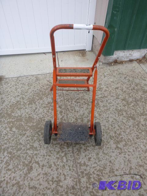 lot 9 image: 2 Wheel DollyStep Stool...