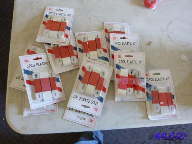 lot 91 image: 12 Packs of 3 Piece Elastic Kits...