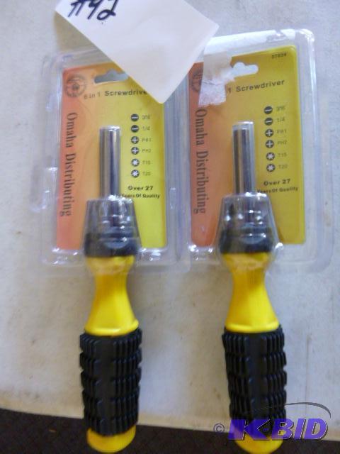 lot 92 image: Two Omaha 6 in 1 Screwdrivers...