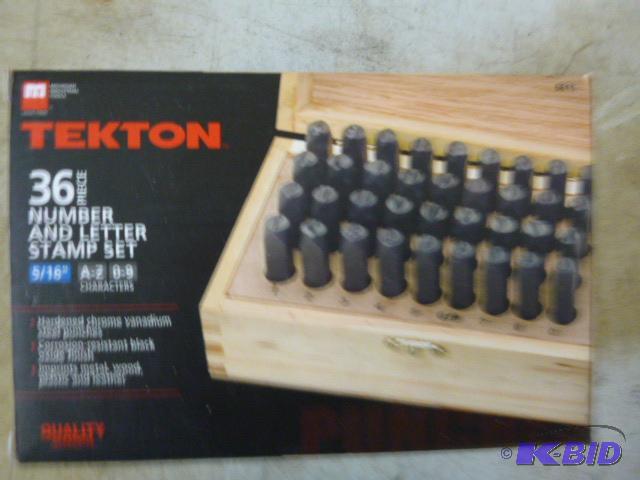 lot 93 image: Tekton&nbsp36 Piece Number and Letter Stamp ...