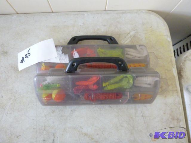 lot 95 image: Two New Tackle Boxes with Tackle...