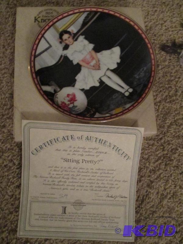 lot 116 image: Norman Rockwells " Sitting Pretty"...
