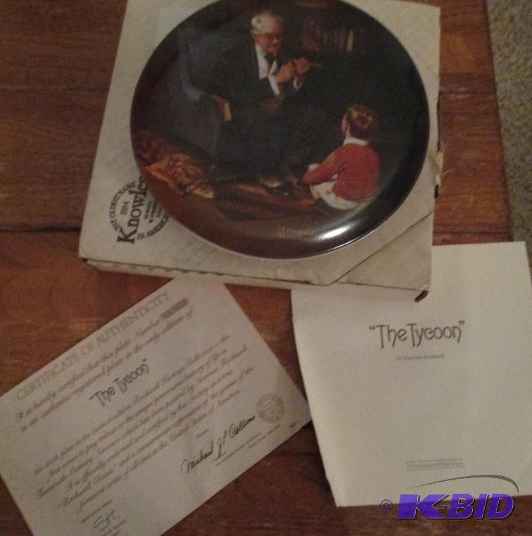 lot 31 image: Norman Rockwell &quotThe Tycoon" sixth ...