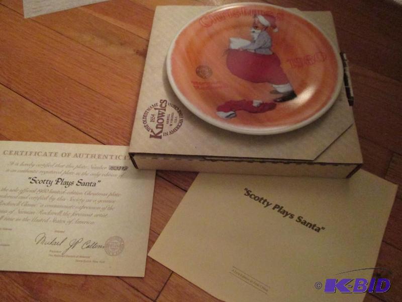 lot 43 image: Norman Rockwell &quotScotty Plays Santa"...