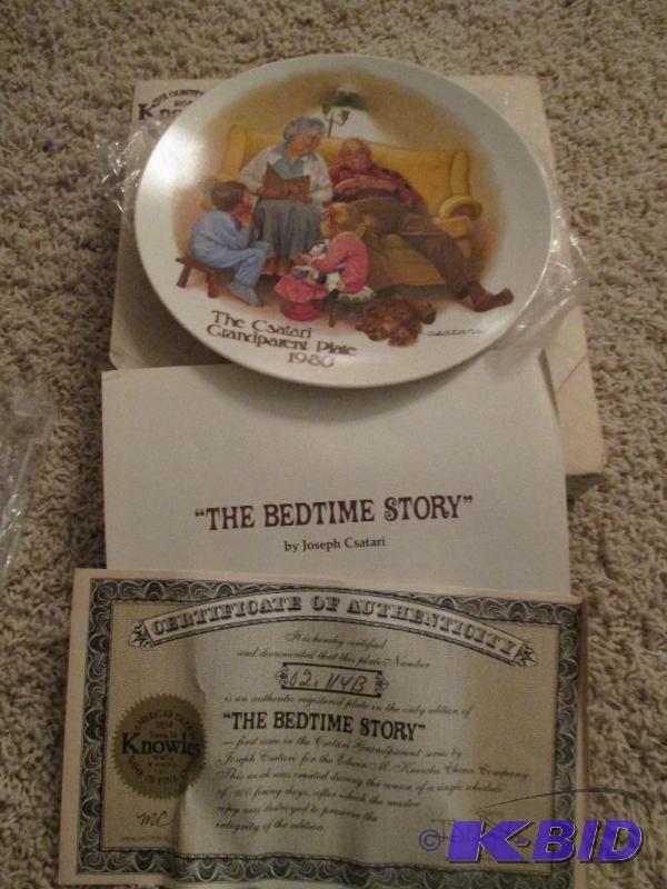 lot 92 image: Joseph Csatari &quotThe Bedtime Story" ...