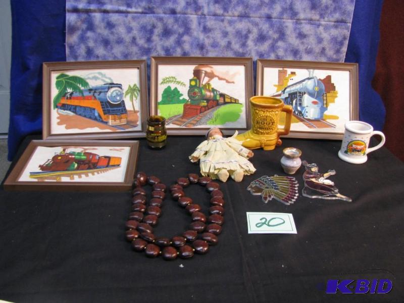 lot 20 image: &quotold west" themed items, trains, co...