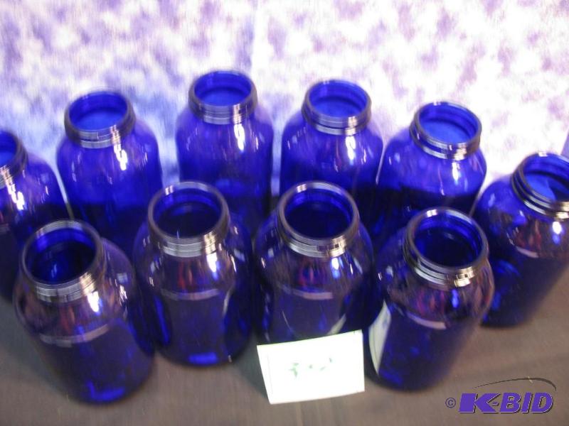 lot 39 image: 10 (500ml) cobalt blue jars...