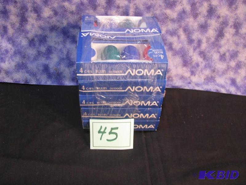 lot 45 image: 10 packages of four Christmas light bulbs, re...