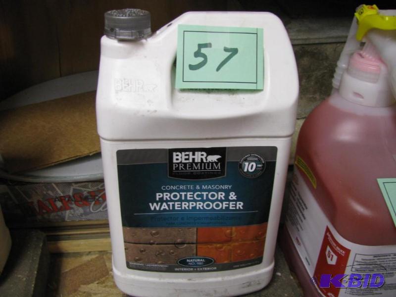 lot 57 image: Behr premium concrete and masonry protector a...