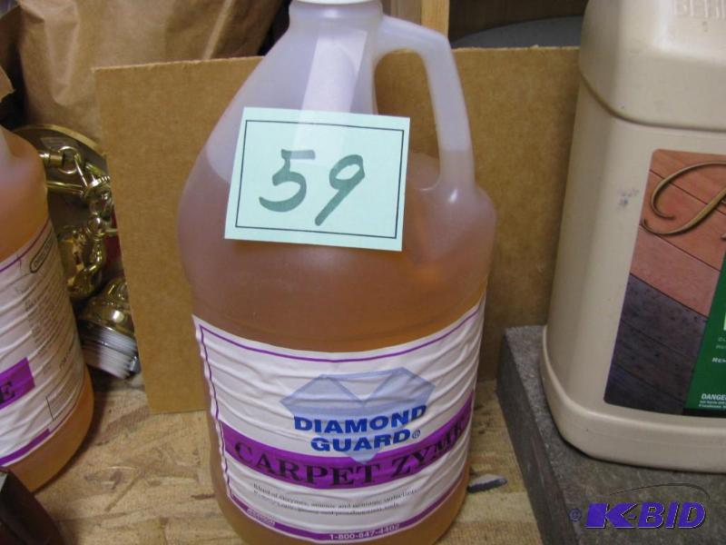 lot 59 image: Diamond guard carpet zyme 1 gallon...