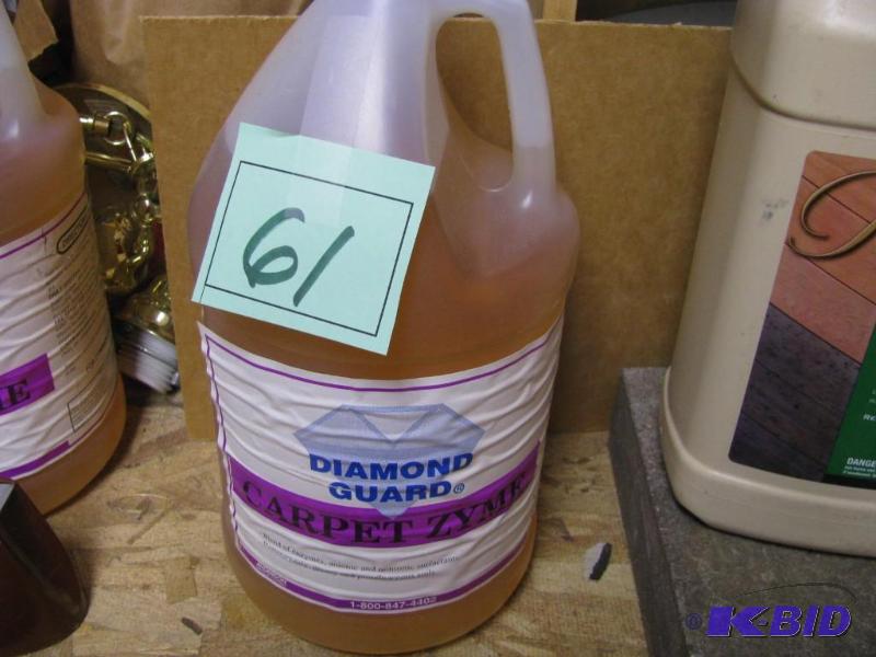 lot 61 image: Diamond guard carpet zyme 1 gallon...