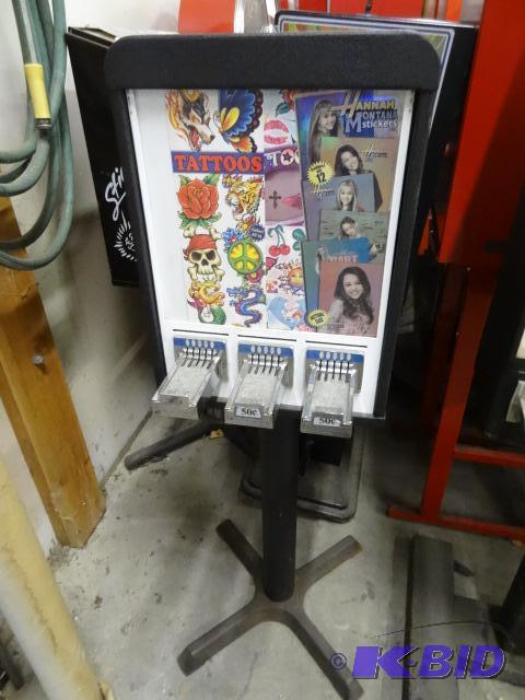 3 Column Sticker Redemption Machine No Key...