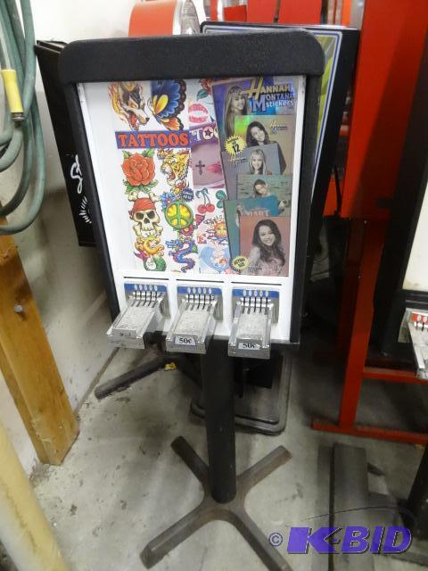 3 Column Sticker Redemption Machine No Key...
