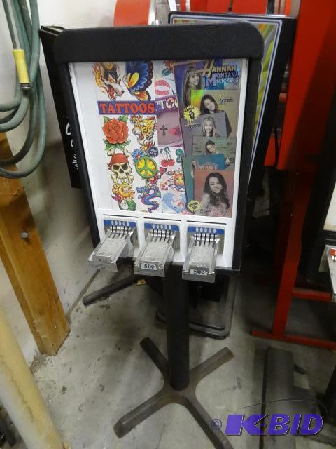 3 Column Sticker Redemption Machine No Key...