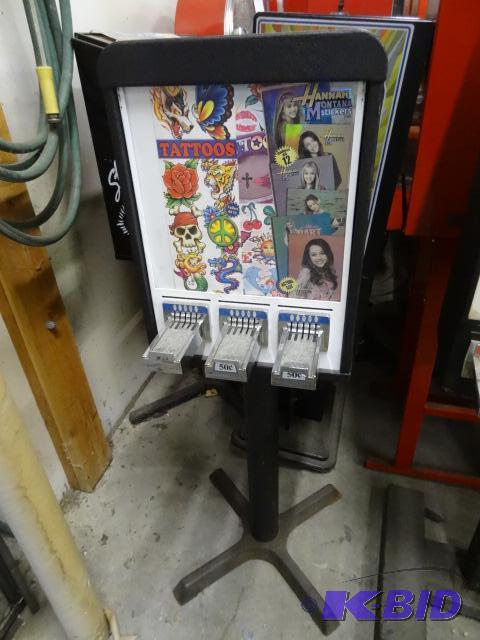 3 Column Sticker Redemption Machine No Key...