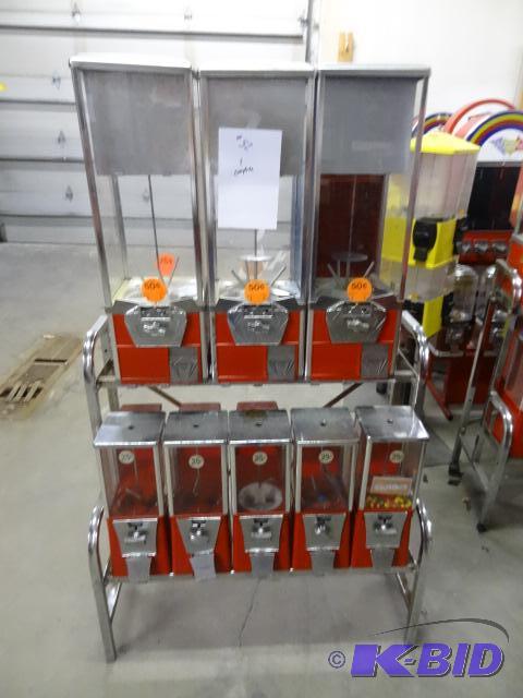 Redemption Rack with 8 Bulk Machines...