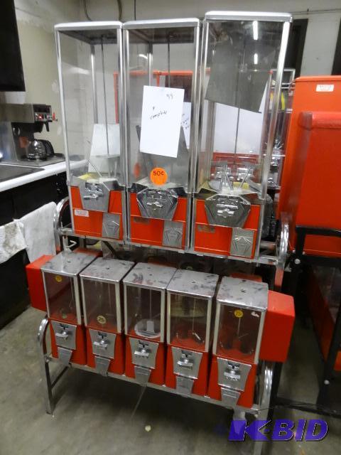 Redemption Rack, with 8 Bulk Dispensers...