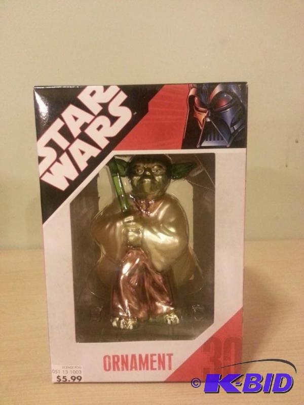 Star Wars Yoda glass ornament. Never been ope...