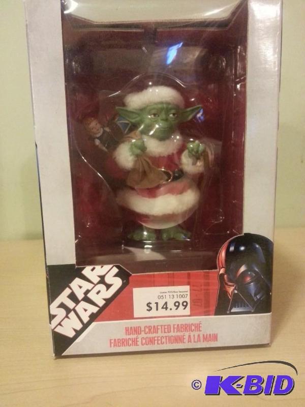 Star Wars Hand crafted Yoda as Santa Claus fi...