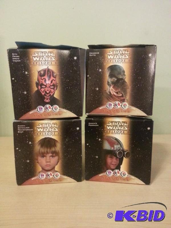 Lot of 4 Pizza Hut Taco Bell KFC toys. Tatooi...