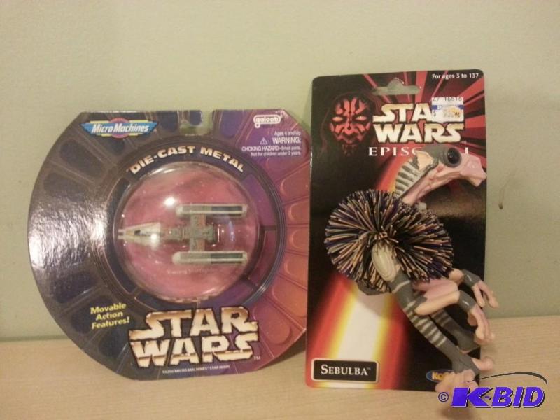 Star Wars Micro Machines Y Wing and Sebulba K...