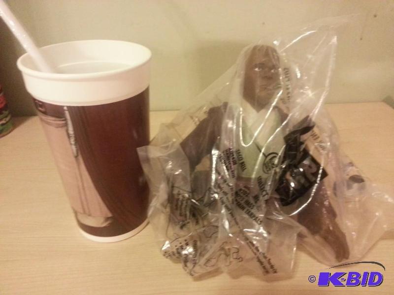 Pizza Hut Mace Windu Cup Topper with matching...