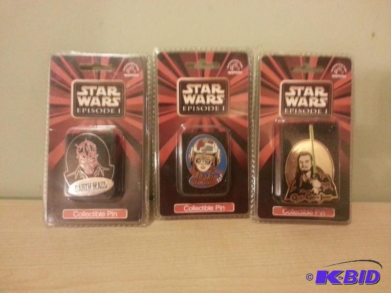Lot of 3 Applause Collectible Pins Darth Mau...