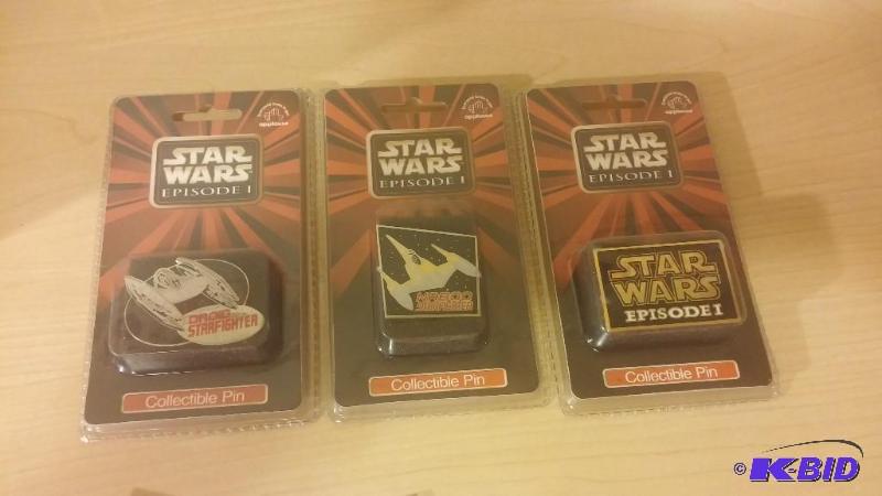 Lot of 3 collectors pins by Applause Naboo S...