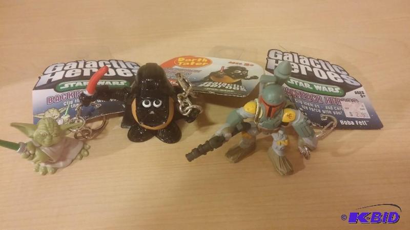 Lot of 3 Galatic Heroes Backpack Heroes Boba...