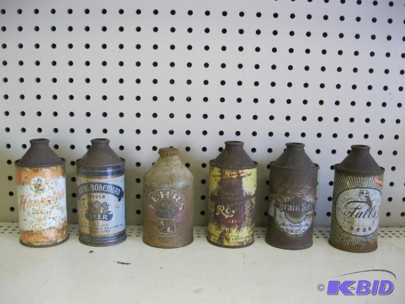 Lot Of Vintage Beer Cans, Show Wear...