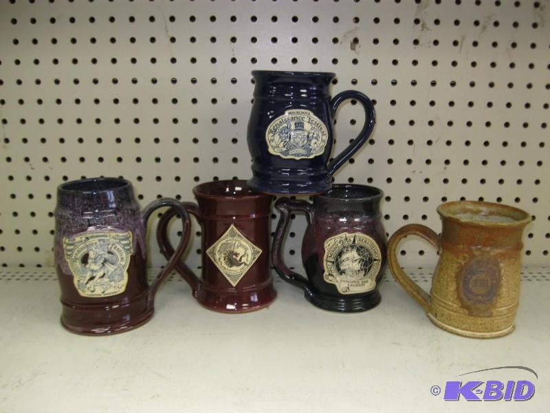 Lot Of Vintage Renaissance Festival Mug Stein...