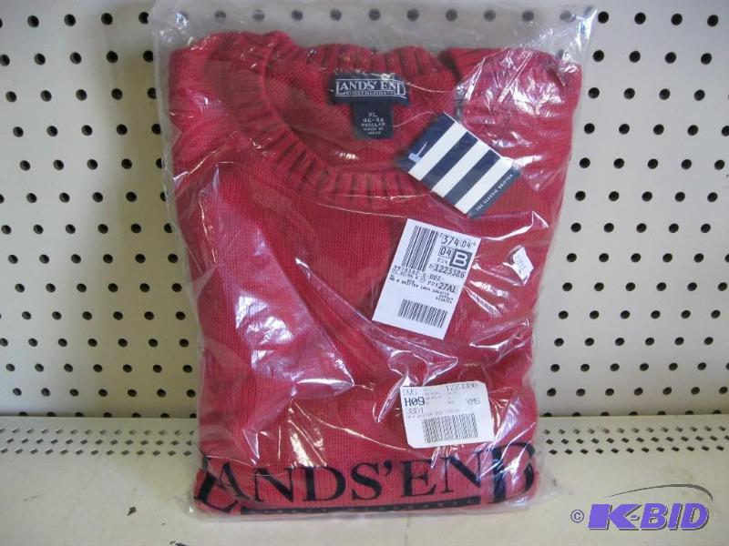 New Lands End Drifter Sweater XL Red&nbsp...