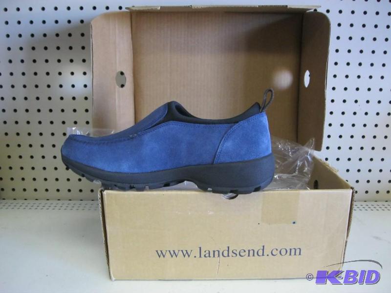Pair Of New Lands end Blue Shoes Size 11D...