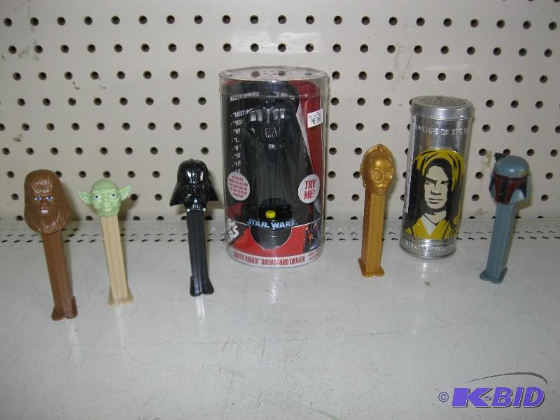 Lot Of Star Wars Items, PEZ...