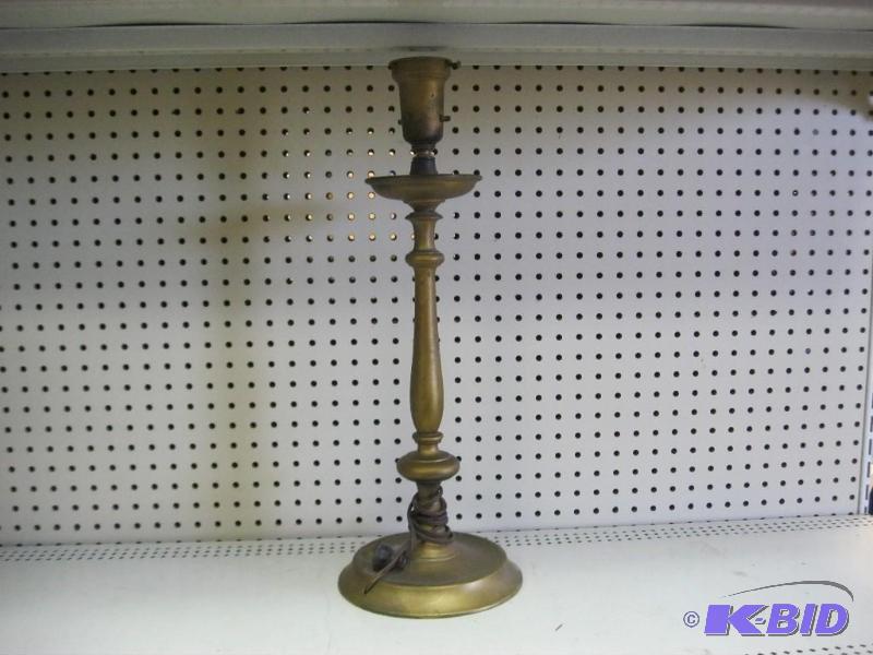 Vintage Brass Lamp, Untested...