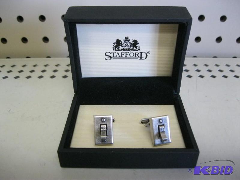 Pair Of Stafford Light Switch Cuff Links...