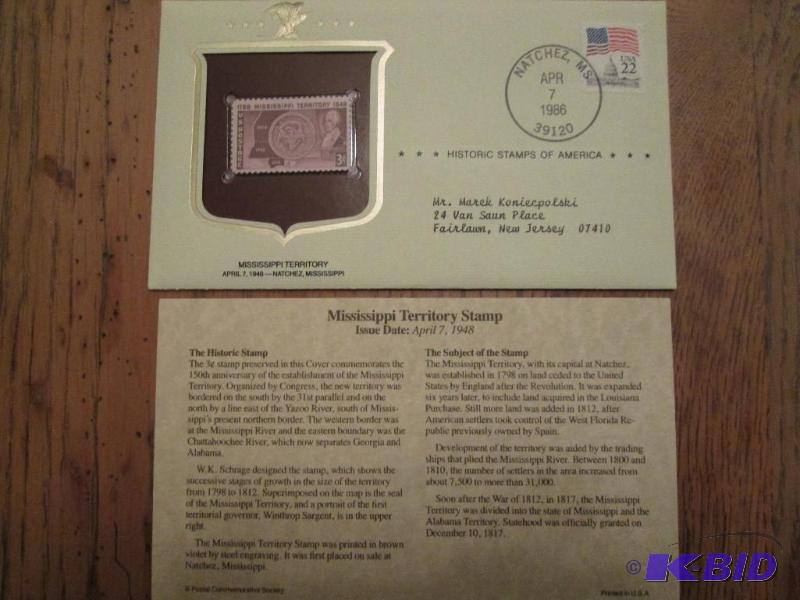 Mississippi Territory stamp, Issued 1948 Min...