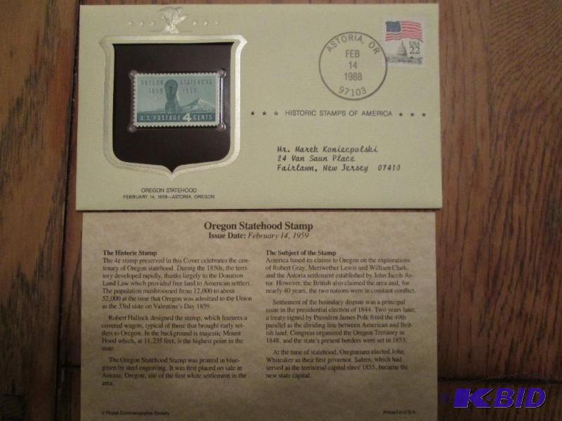 Oregon Statehood Stamp, Issued 1959 Mint sea...