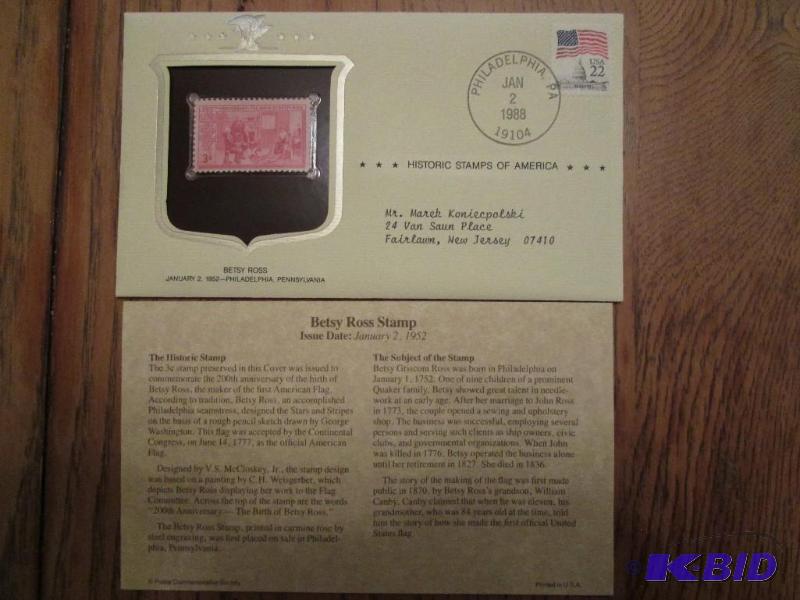 Betsy Ross Stamp, Issued 1952 Mint sealed st...