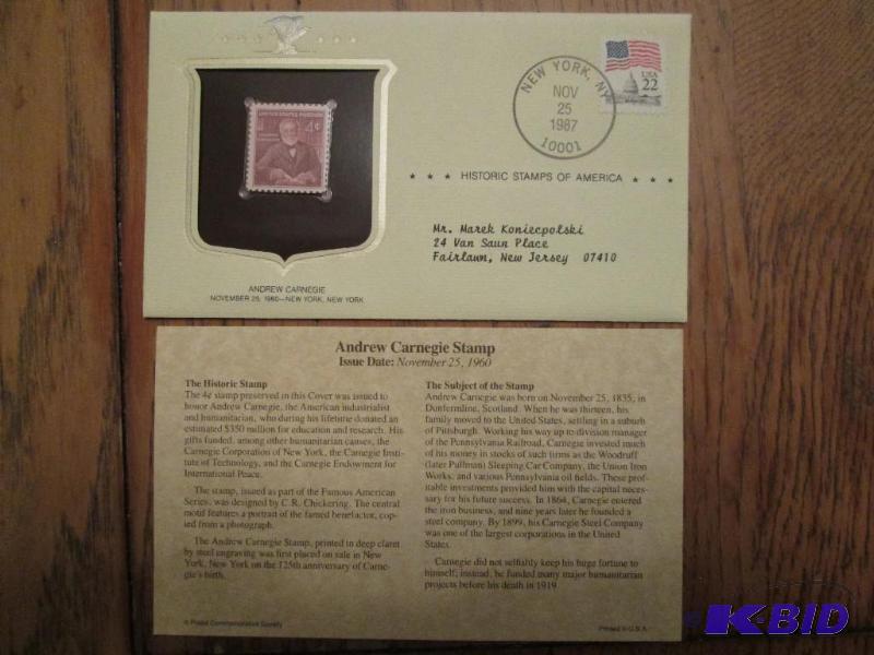 Andrew Carneigie Stamp, Issued 1960 Mint sea...