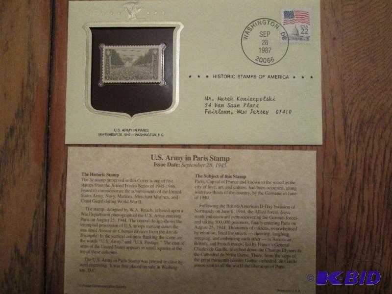 US Army in Paris Stamp, Issued 1945 Mint sea...