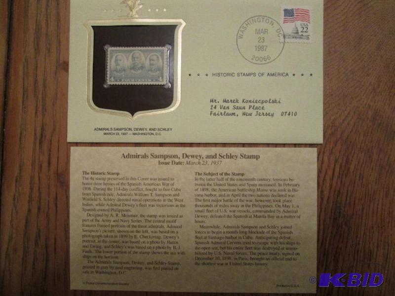 Admirals Sampson, Dewey and Schley Stamp, Iss...