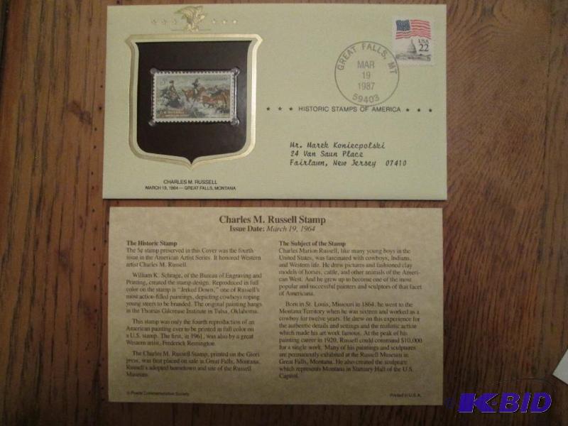 Charles M Russell Stamp, Issued 1964 Mint se...