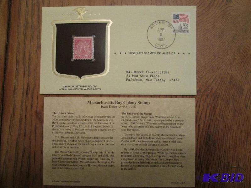 Massachussets Bay Colony Stamp, Issued 1930 ...