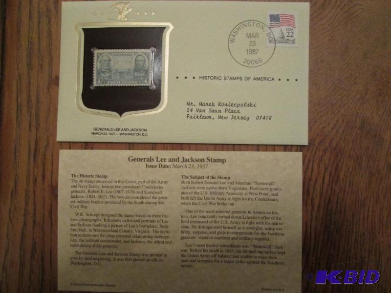Generals Lee and Jackson Stamp, Issued 1937 ...