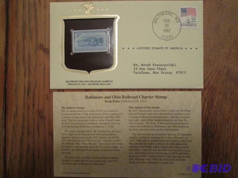 Baltimore and Ohio Railroad Charter Stamp, Is...