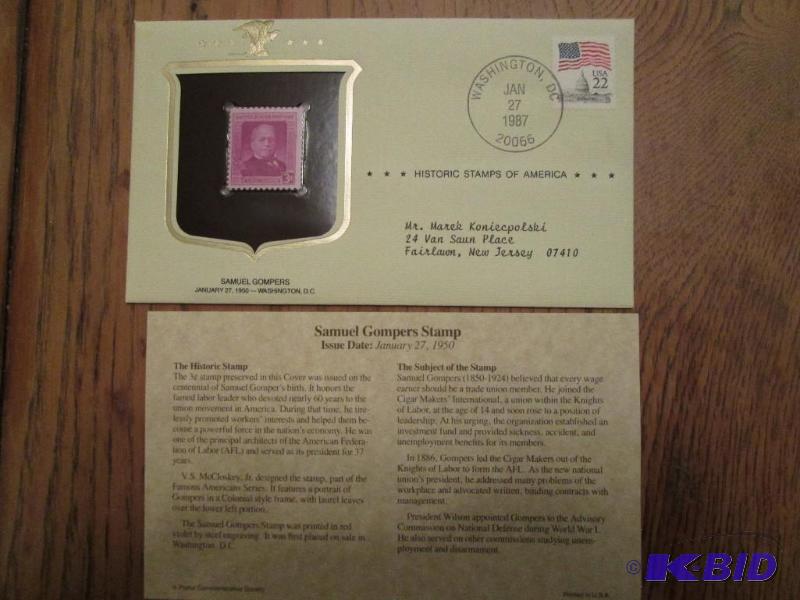 Samuel Gompers Stamp, Issued 1950 Mint seale...